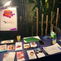 Dr. Bawa's booth at the Boca Basel event
